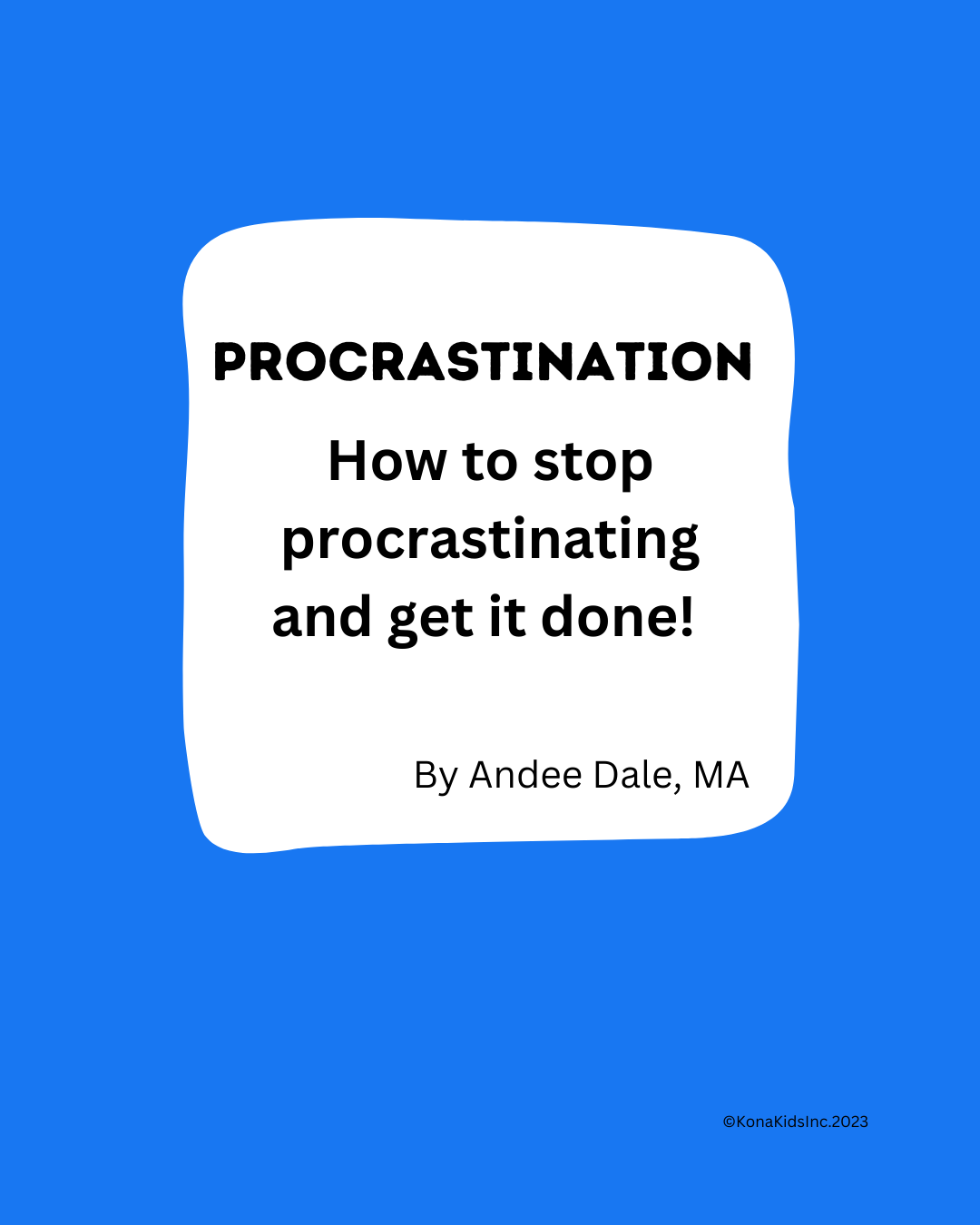 Mini Workbook Procrastination