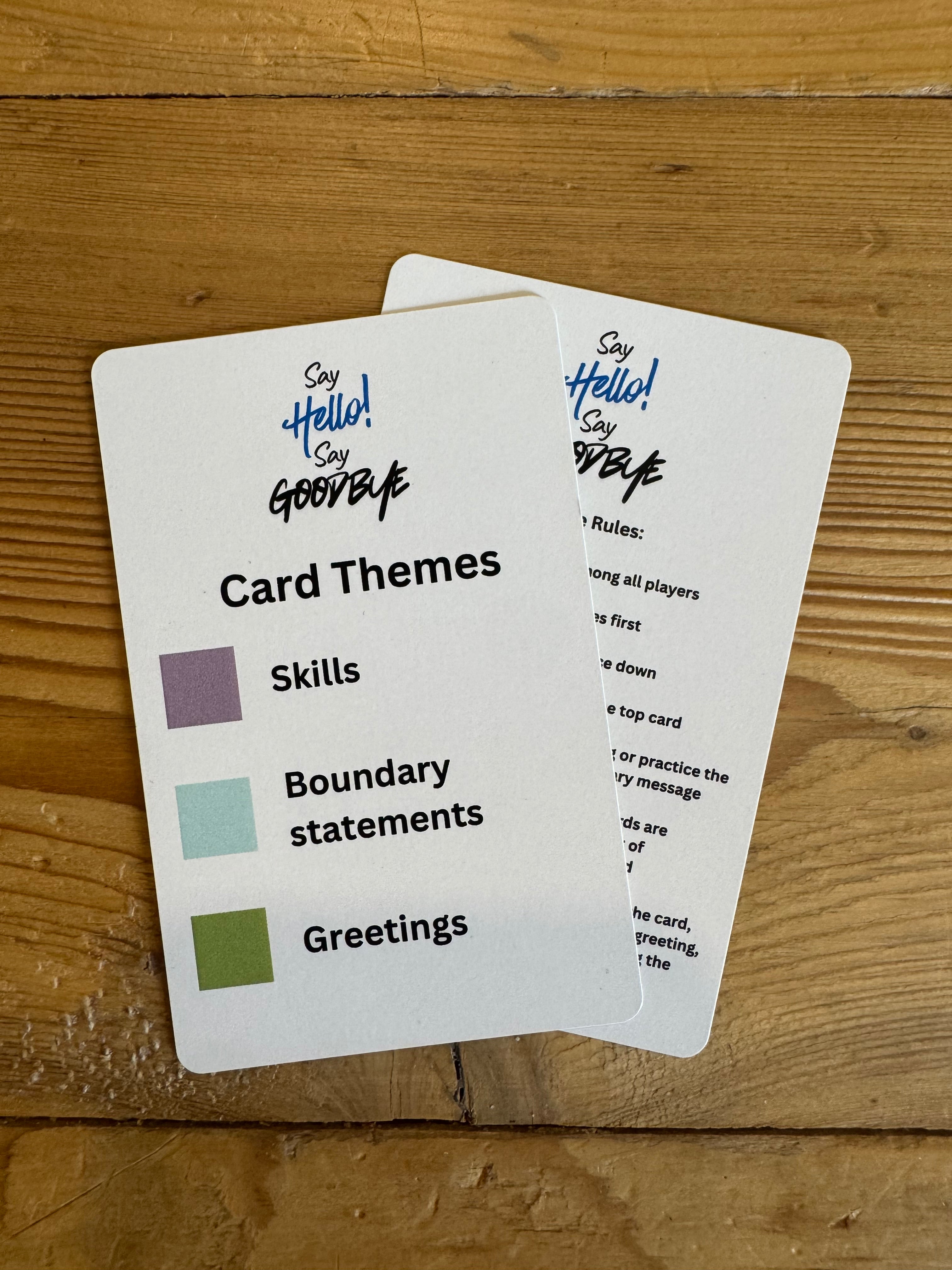 Say Hello, Say Goodbye Card Game
